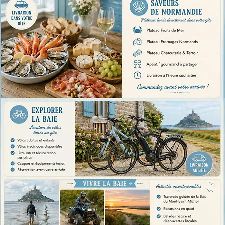 Au Mont De La Rive #jaccuzi Et Mont-saint-michel # Hébergement de vacances